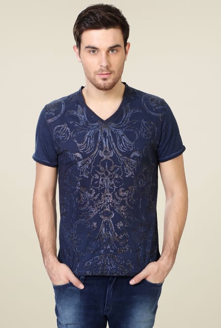 Van Heusen Navy V-Neck T-Shirt Van Heusen Navy V-Neck T-Shirt