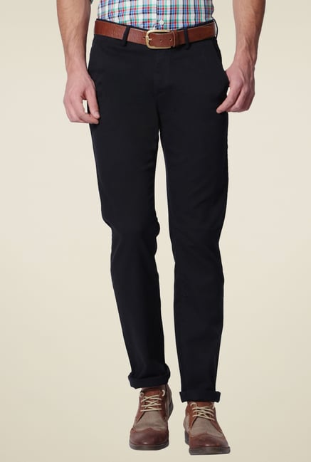 Allen Solly Black Comfort Fit Trousers Allen Solly Black Comfort Fit Trousers