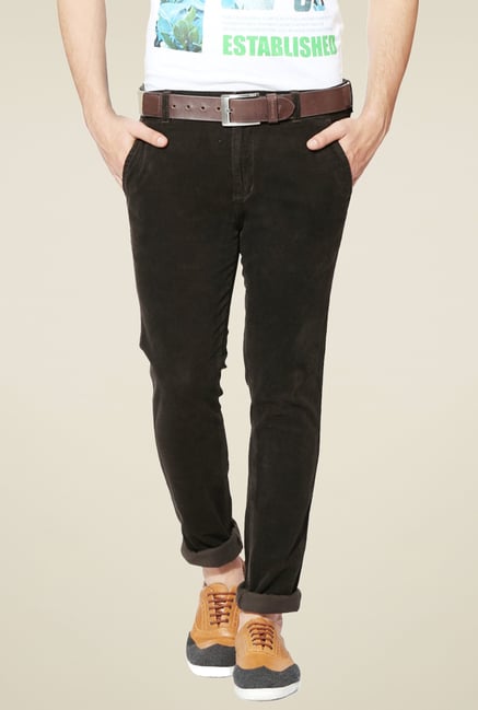 People Black Mid Rise Regular Fit Trousers People Black Mid Rise Regular Fit Trousers