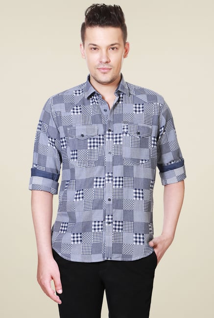 Van Heusen Grey Printed Shirt Van Heusen Grey Printed Shirt