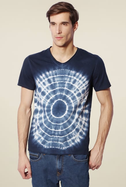 Van Heusen Dark Blue V-Neck T-Shirt Van Heusen Dark Blue V-Neck T-Shirt