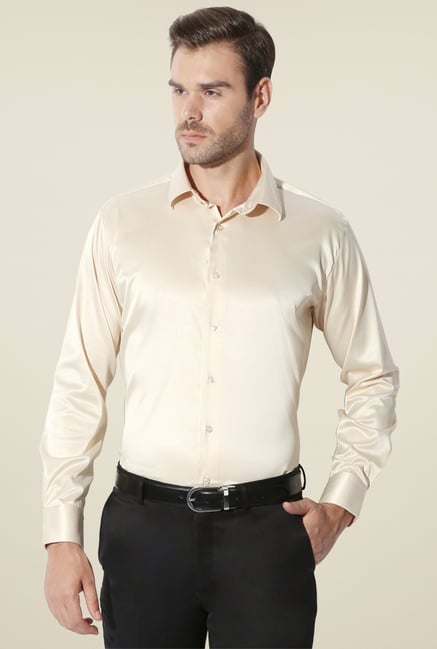 Van Heusen Beige Slim Fit Shirt Van Heusen Beige Slim Fit Shirt
