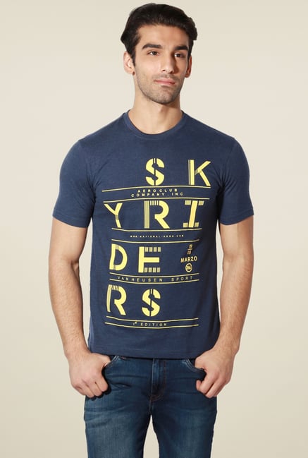 Van Heusen Navy Crew Neck T-Shirt Van Heusen Navy Crew Neck T-Shirt