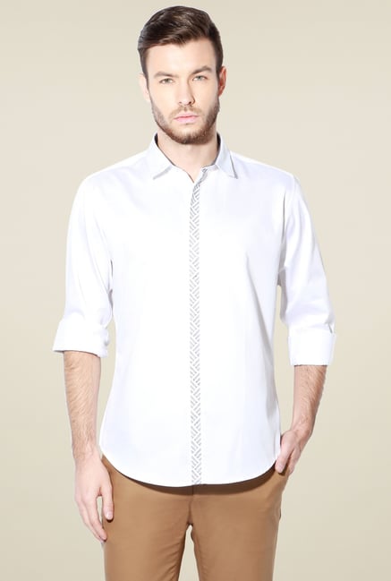 Van Heusen White Cotton Shirt Van Heusen White Cotton Shirt
