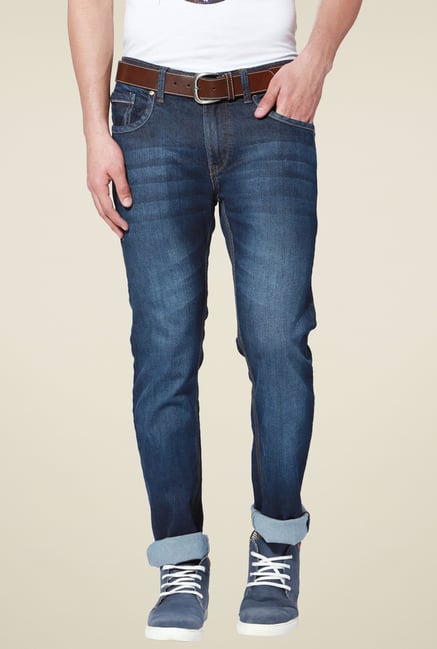 People Dark Blue Regular Fit Jeans People Dark Blue Regular Fit Jeans