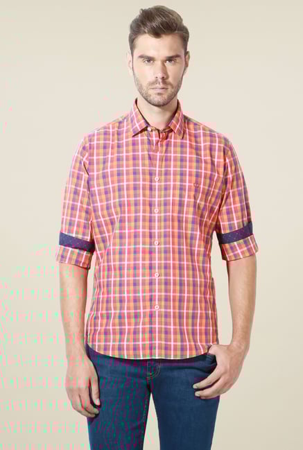 Van Heusen Multicolor Full Sleeves Slim Fit Shirt Van Heusen Multicolor Full Sleeves Slim Fit Shirt