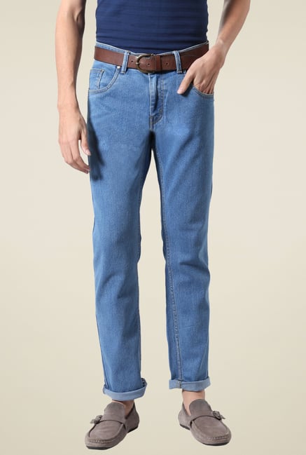 People Blue Raw Denim Slim Fit Jeans People Blue Raw Denim Slim Fit Jeans