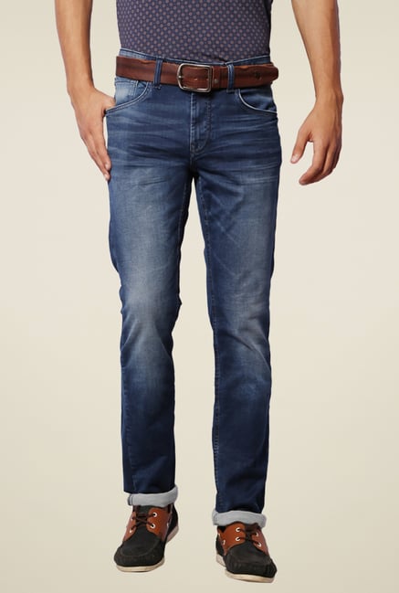 Van Heusen Dark Blue Mid Rise Jeans Van Heusen Dark Blue Mid Rise Jeans