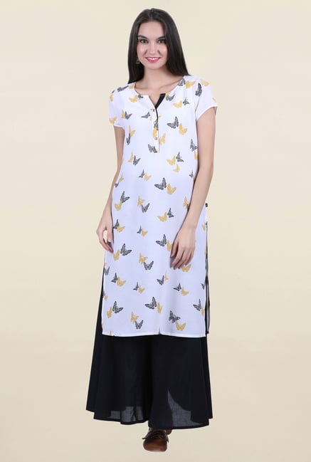 Juniper White Printed Kurta Juniper White Printed Kurta