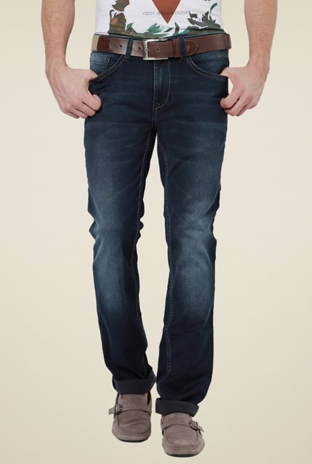 Van Heusen Navy Slim Fit Mid Rise Jeans Van Heusen Navy Slim Fit Mid Rise Jeans