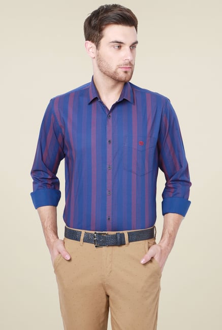 Van Heusen Royal Blue Striped Shirt Van Heusen Royal Blue Striped Shirt