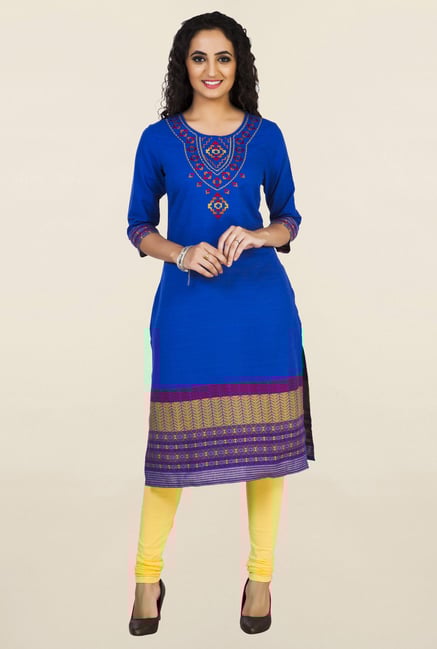 Aurelia Blue Embroidered Kurta Aurelia Blue Embroidered Kurta