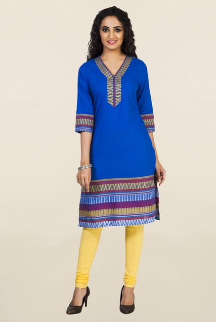Aurelia Blue Embroidered Kurta Aurelia Blue Embroidered Kurta