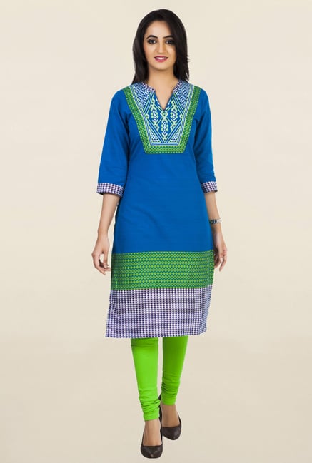 Aurelia Blue Embroidered Kurta Aurelia Blue Embroidered Kurta