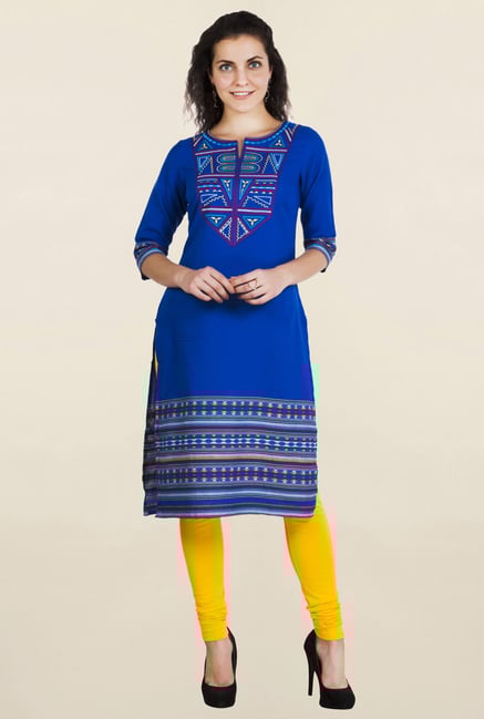 Aurelia Blue Embroidered Kurta Aurelia Blue Embroidered Kurta