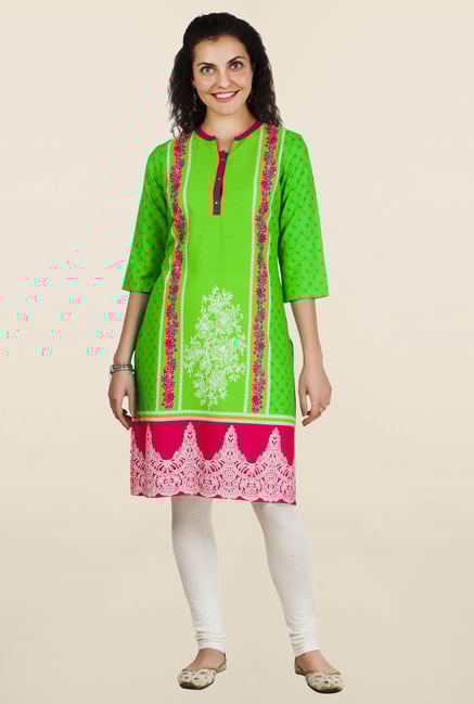 Aurelia Green Printed Kurta Aurelia Green Printed Kurta