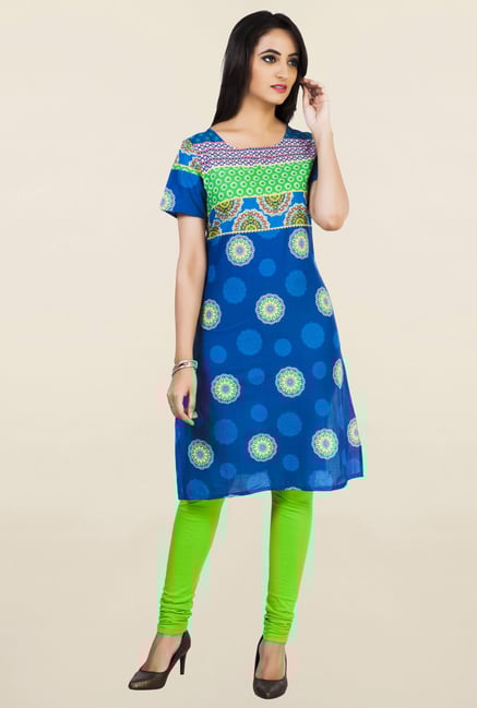 Aurelia Blue Printed Kurta Aurelia Blue Printed Kurta