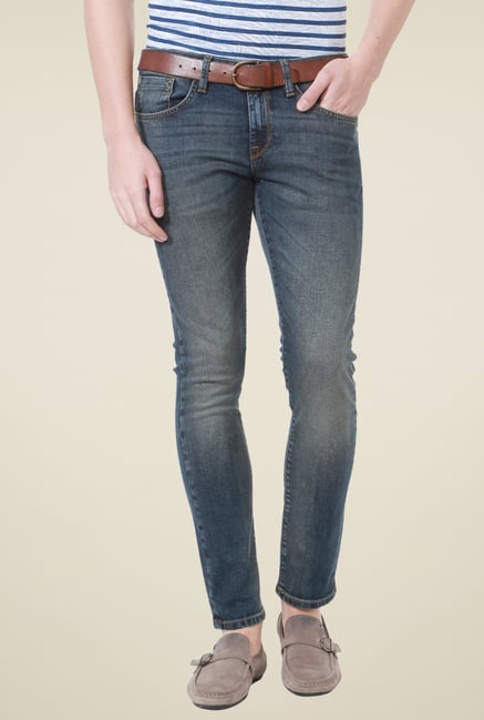 Allen Solly Blue Mid Rise Slim Fit Jeans Allen Solly Blue Mid Rise Slim Fit Jeans