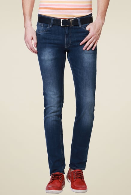 Allen Solly Dark Blue Mid Rise Regular Fit Jeans Allen Solly Dark Blue Mid Rise Regular Fit Jeans