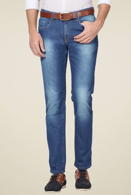 Allen Solly Steel Blue Slim Fit Jeans Allen Solly Steel Blue Slim Fit Jeans