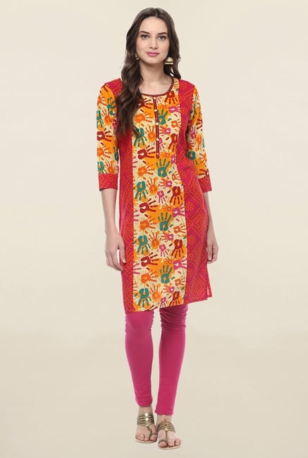 Jaipur Kurti Multicolor Printed Cotton Kurti Jaipur Kurti Multicolor Printed Cotton Kurti