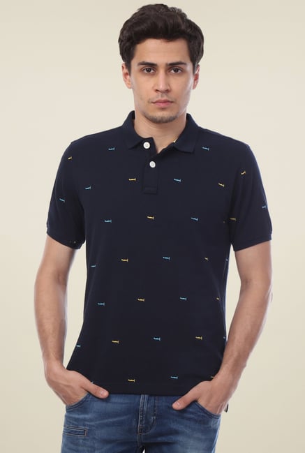 Van Heusen Navy Regular Fit Polo T-Shirt Van Heusen Navy Regular Fit Polo T-Shirt