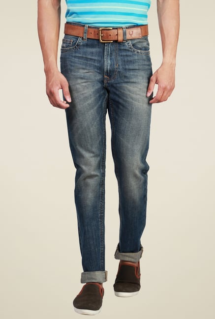 Peter England Stone Blue Comfort Fit Jeans Peter England Stone Blue Comfort Fit Jeans