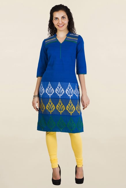 Aurelia Blue Embroidered Kurta Aurelia Blue Embroidered Kurta