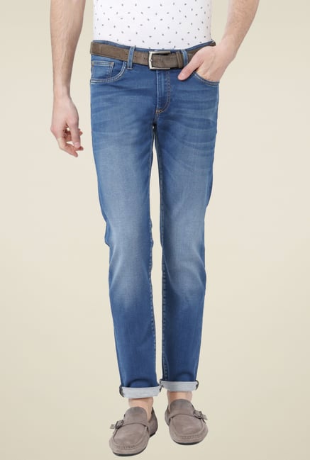 Allen Solly Blue Mid Rise Ultra Slim Fit Jeans Allen Solly Blue Mid Rise Ultra Slim Fit Jeans