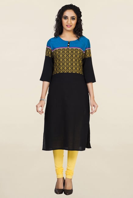 Aurelia Black Embroidered Kurta Aurelia Black Embroidered Kurta