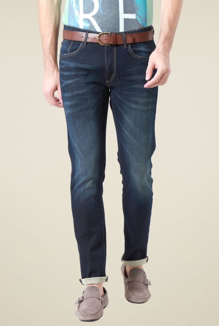 Allen Solly Dark Blue Mid Rise Jeans Allen Solly Dark Blue Mid Rise Jeans