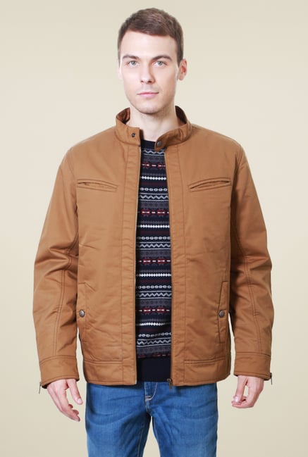 Peter England Brown Regular Fit Jacket Peter England Brown Regular Fit Jacket