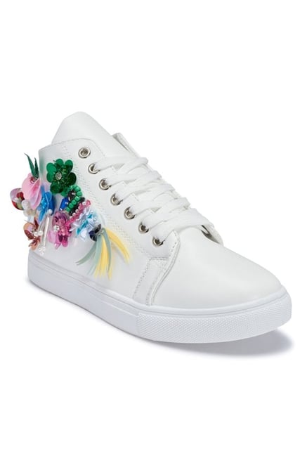 Truffle Collection White Ankle High Sneakers Truffle Collection White Ankle High Sneakers