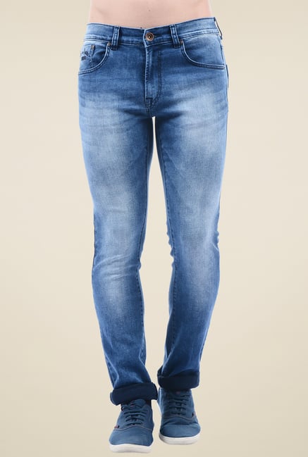 Pepe Jeans Blue Slim Fit Cotton Jeans Pepe Jeans Blue Slim Fit Cotton Jeans