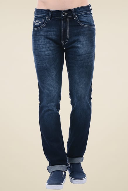 Pepe Jeans Dark Blue Slim Fit Cotton Jeans Pepe Jeans Dark Blue Slim Fit Cotton Jeans