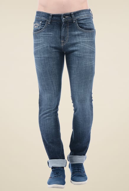 Pepe Jeans Dark Blue Mid Rise Jeans Pepe Jeans Dark Blue Mid Rise Jeans