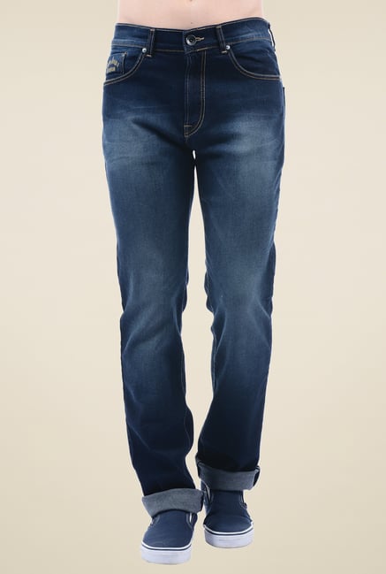 Pepe Jeans Dark Blue Lightly Washed Cotton Jeans Pepe Jeans Dark Blue Lightly Washed Cotton Jeans