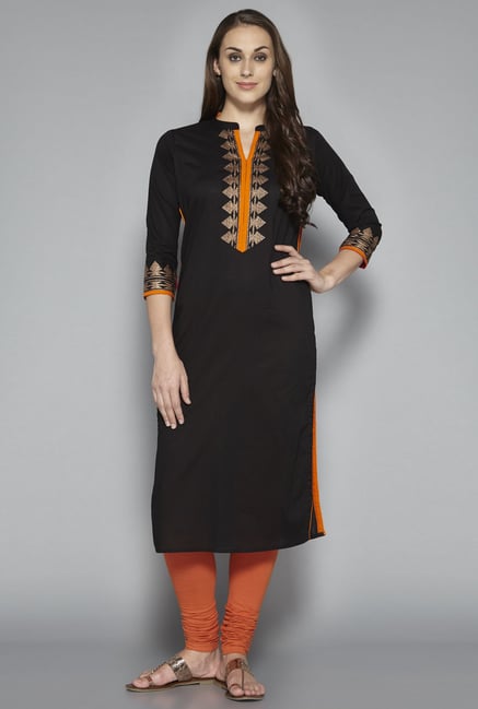 Utsa by Westside Black Printed Kurta Utsa by Westside Black Printed Kurta
