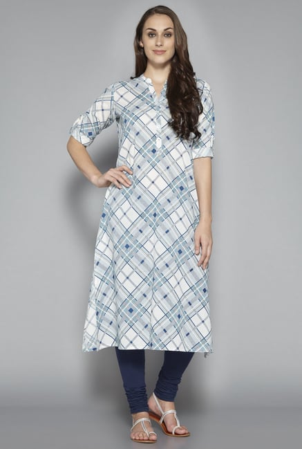 Utsa by Westside Indigo Checks Kurta Utsa by Westside Indigo Checks Kurta
