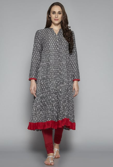 Utsa by Westside Grey Anarkali Kurta Utsa by Westside Grey Anarkali Kurta