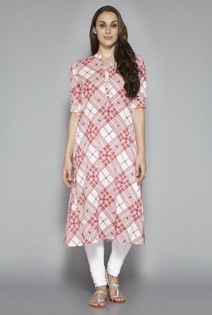 Utsa by Westside Red Pure Cotton Kurta Utsa by Westside Red Pure Cotton Kurta