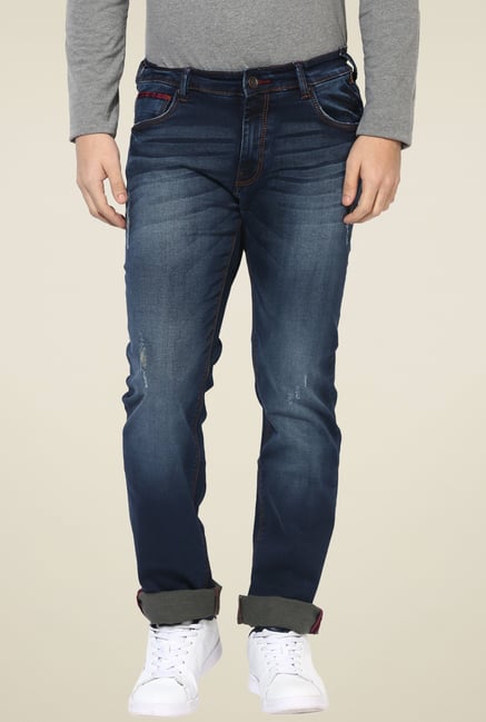 Turtle Dark Blue Low Rise Slim Fit Jeans Turtle Dark Blue Low Rise Slim Fit Jeans