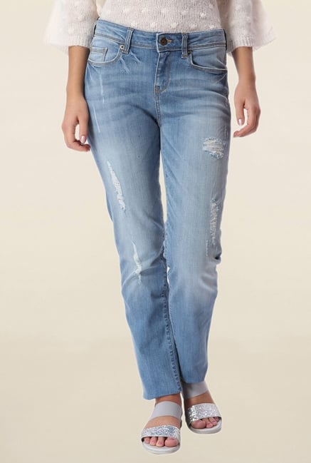 Vero Moda Blue Tattered Jeans Vero Moda Blue Tattered Jeans