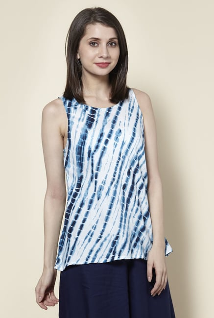 Zudio Blue Printed Kurti Zudio Blue Printed Kurti