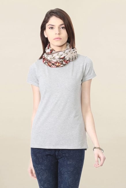 People Grey Textured T Shirt People Grey Textured T Shirt