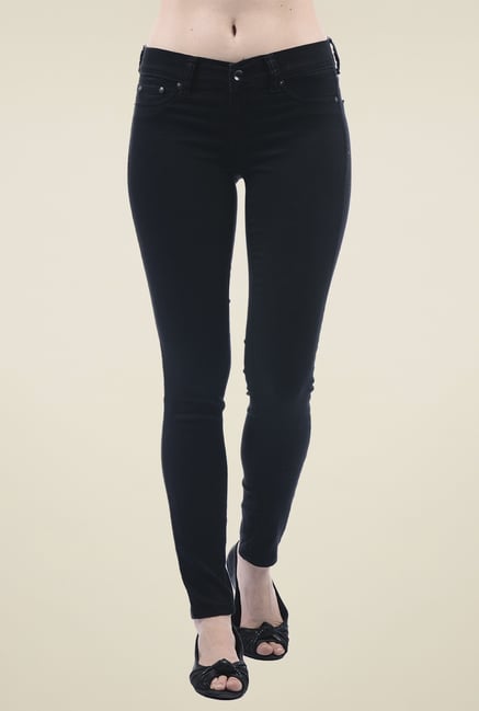 Pepe Jeans Black Slim Fit Cotton Jeans Pepe Jeans Black Slim Fit Cotton Jeans