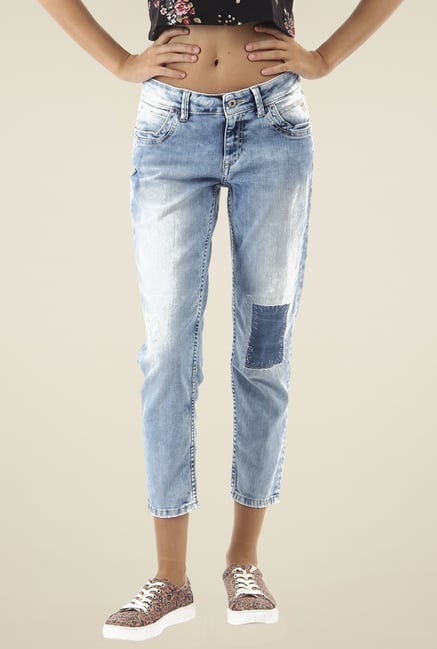 Pepe Jeans Light Blue Low Rise Jeans Pepe Jeans Light Blue Low Rise Jeans