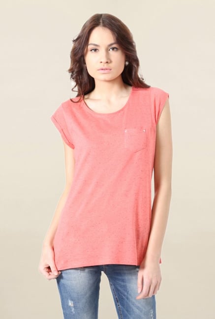 People Peach Printed Top People Peach Printed Top