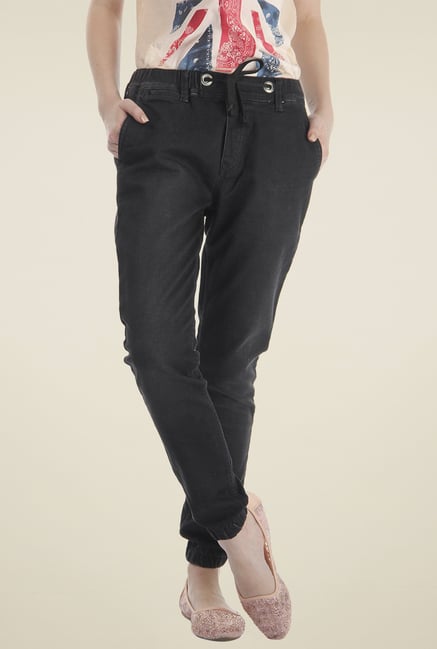 Pepe Jeans Black Regular Fit Cotton Jogger Jeans Pepe Jeans Black Regular Fit Cotton Jogger Jeans
