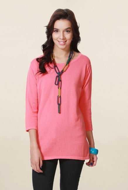People Pink Textured Top People Pink Textured Top